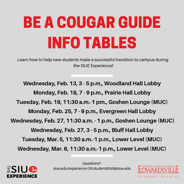 Be a Cougar Guide!